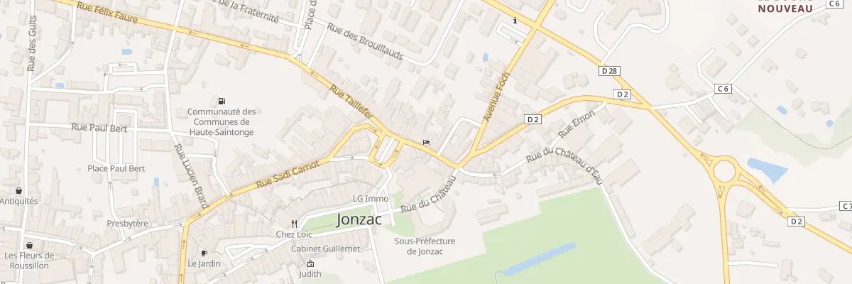 Plan du 5 Rue du Docteur Laporte à Jonzac