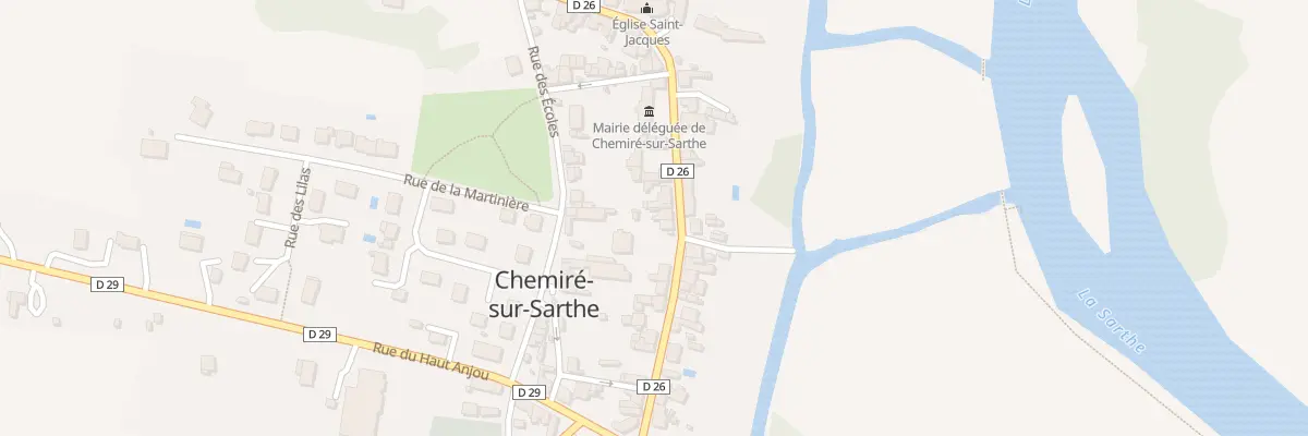 Plan du 17 Rue de l’Eglise Chemire à Morannes sur Sarthe-Daumeray