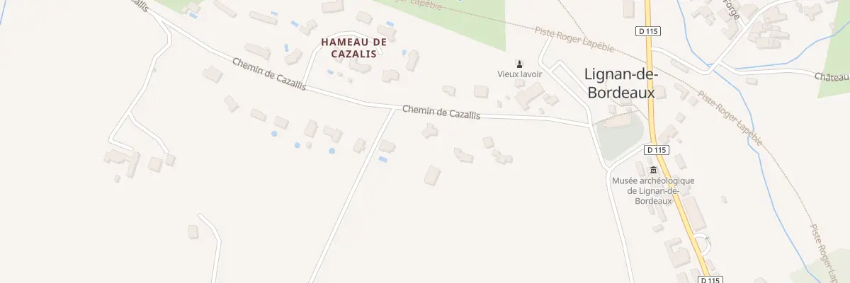 Plan du 14B Che de Cazallis à Lignan-de-Bordeaux