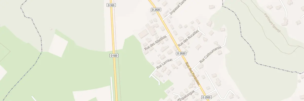Plan du 5 Rue des Abeillots à Izeste