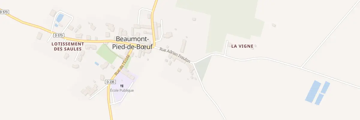 Plan du 8 Rue Adrien Freulon à Beaumont-Pied-de-Bœuf