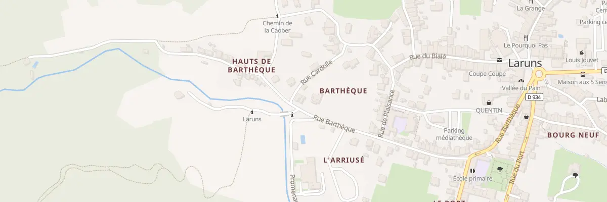 Plan du 52 Rue Bartheque à Laruns