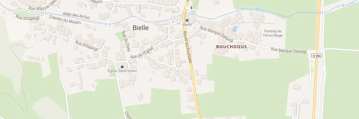 Plan de la Rue des Cordonniers à Bielle