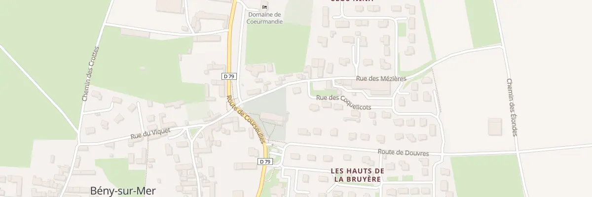 Plan du 2 Rue des Mézières à Bény-sur-Mer