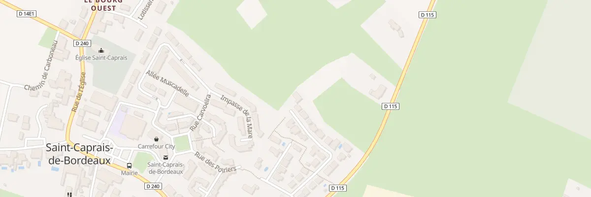 Plan du 13 Lot les Charmilles à Saint-Caprais-de-Bordeaux