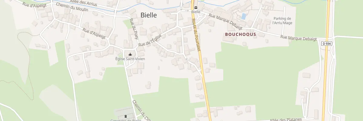 Plan du 5 Rue Laslies à Bielle