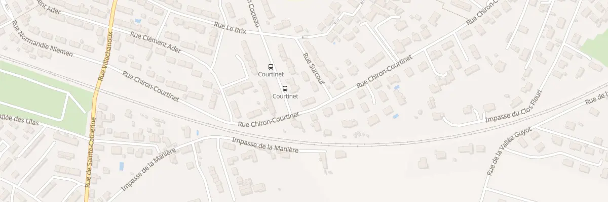Plan du 25 Rue Chiron Courtinet à Niort