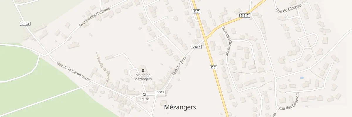 Plan du 2 Rue Édouard de Chavagnac à Mézangers
