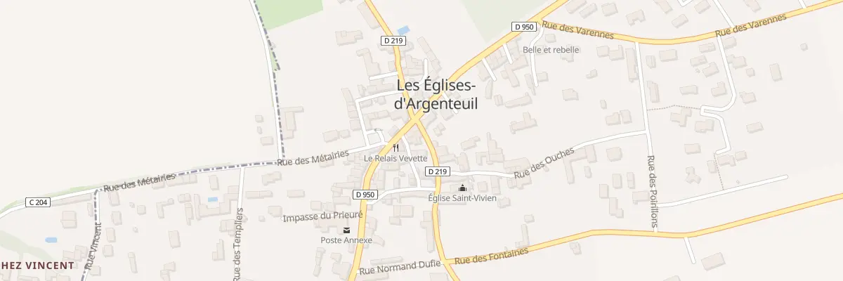 Plan du 2 Rue Saint Vivien aux Églises-d’Argenteuil
