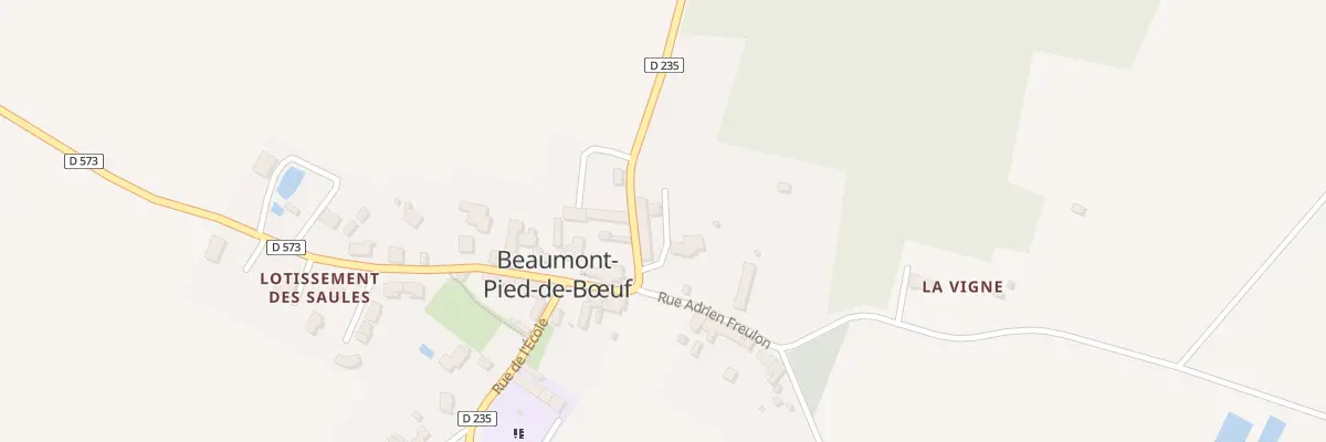 Plan du 1 Rue Gougeon de Lucé à Beaumont-Pied-de-Bœuf