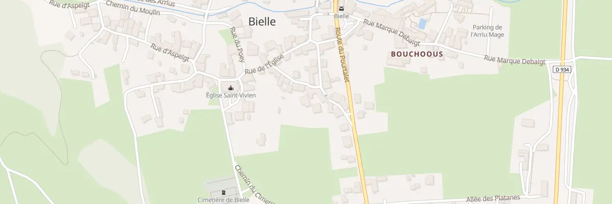 Plan du 7 Rue Laslies à Bielle
