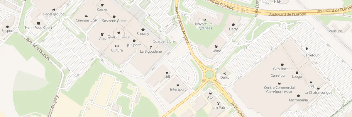 Plan du 2 Rue Etienne d’Arsonval à Lescar