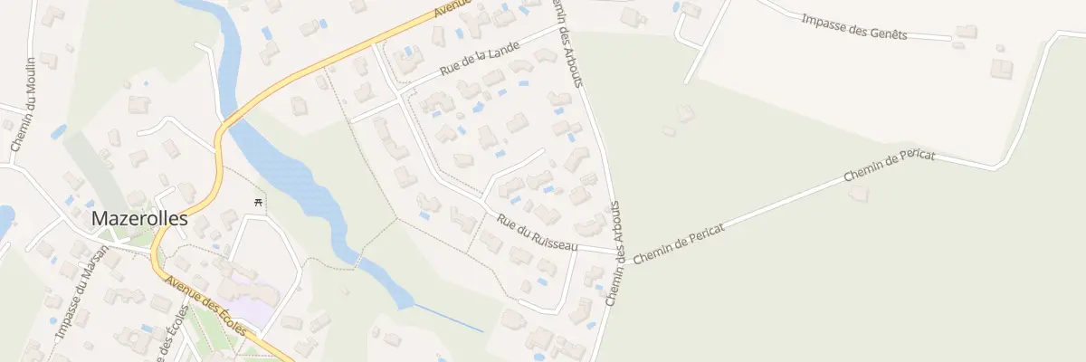 Plan du 6 Imp des Pins à Mazerolles