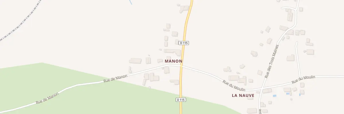 Plan du 5Q Manon-Nord à Cubnezais