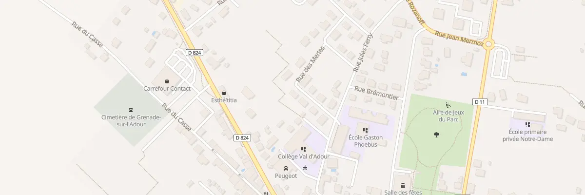 Plan du 7 Rue des Fauvettes à Grenade-sur-l’Adour