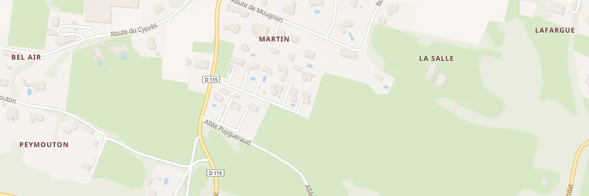 Plan du 7 All des Coteaux à Baurech