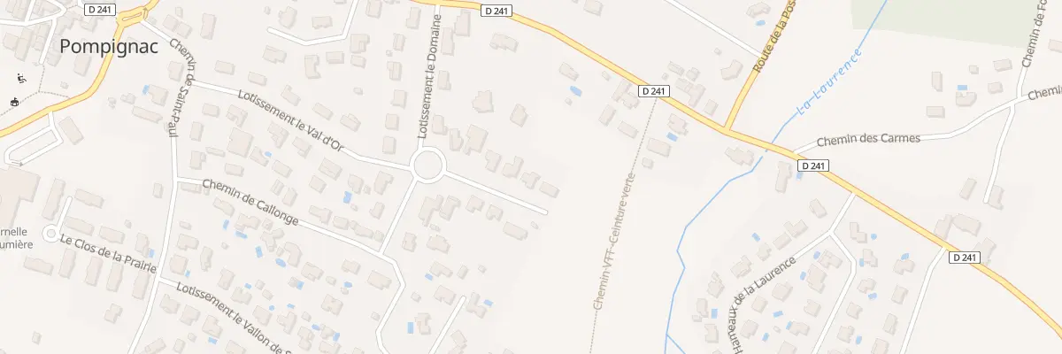 Plan du 218E Le Domaine à Pompignac