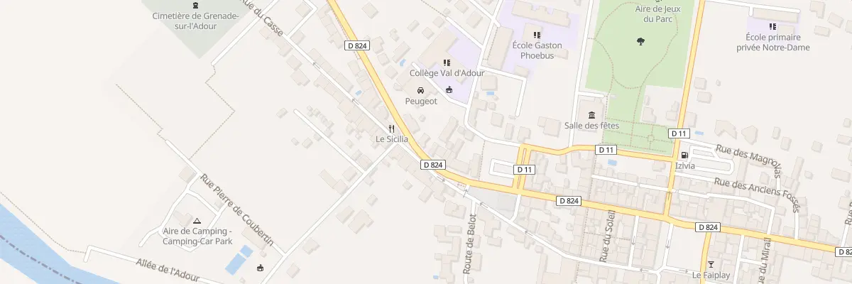 Plan du 10 Rue du 13 Juin 1944 à Grenade-sur-l’Adour