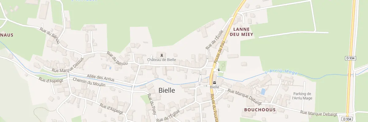 Plan du 12 Rue du Bénou à Bielle
