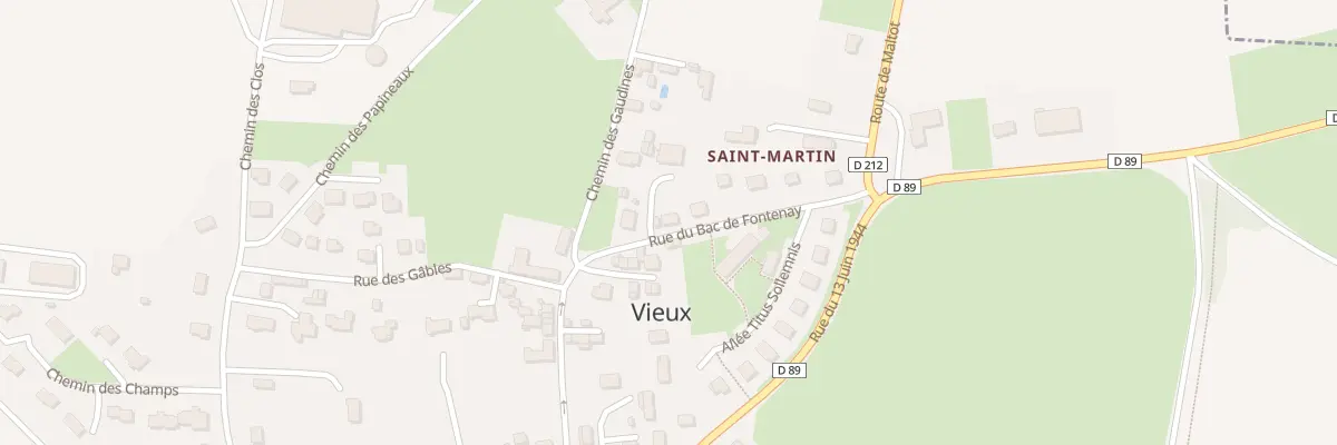 Plan du 12 Rue du Bac de Fontenay à Vieux