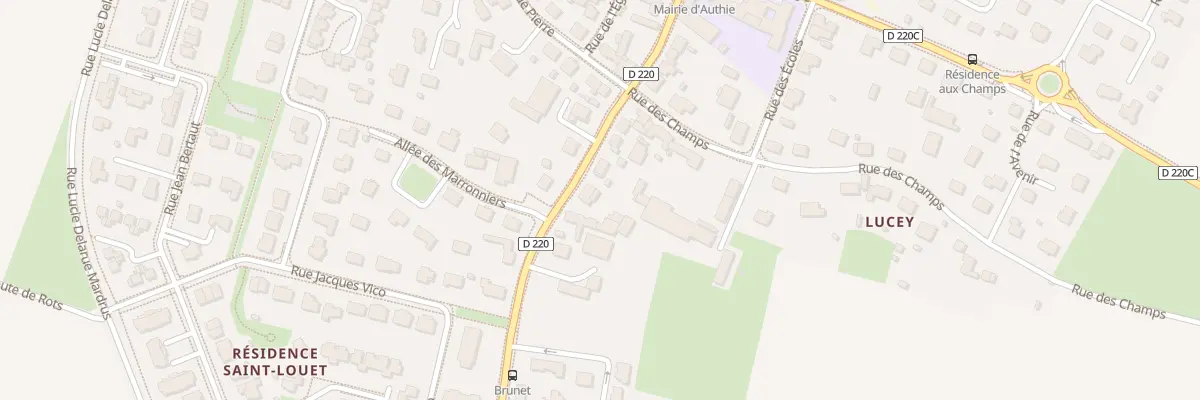 Plan du 15 Rue Henri Brunet à Authie