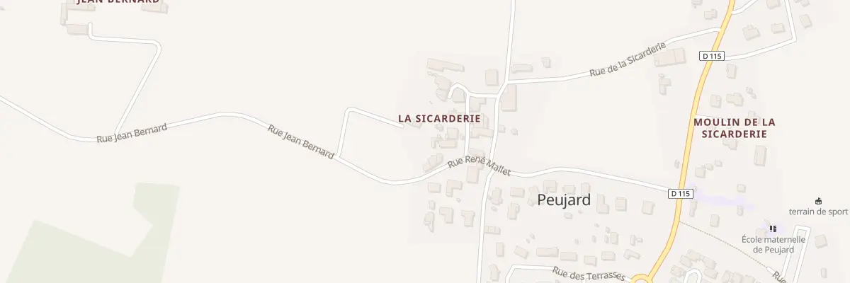 Plan du 13 La Sicarderie à Peujard