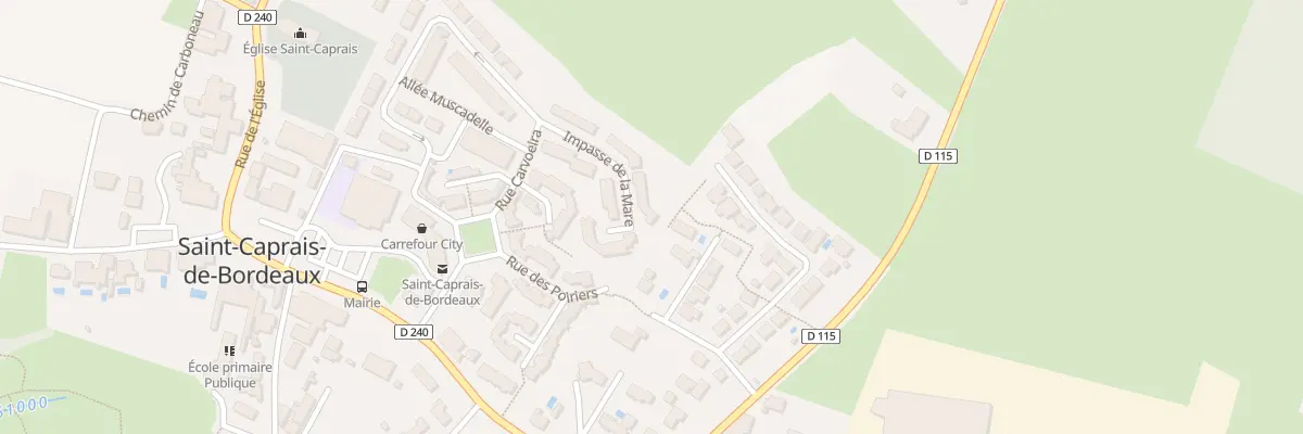 Plan du 21 Imp de la Mare à Saint-Caprais-de-Bordeaux