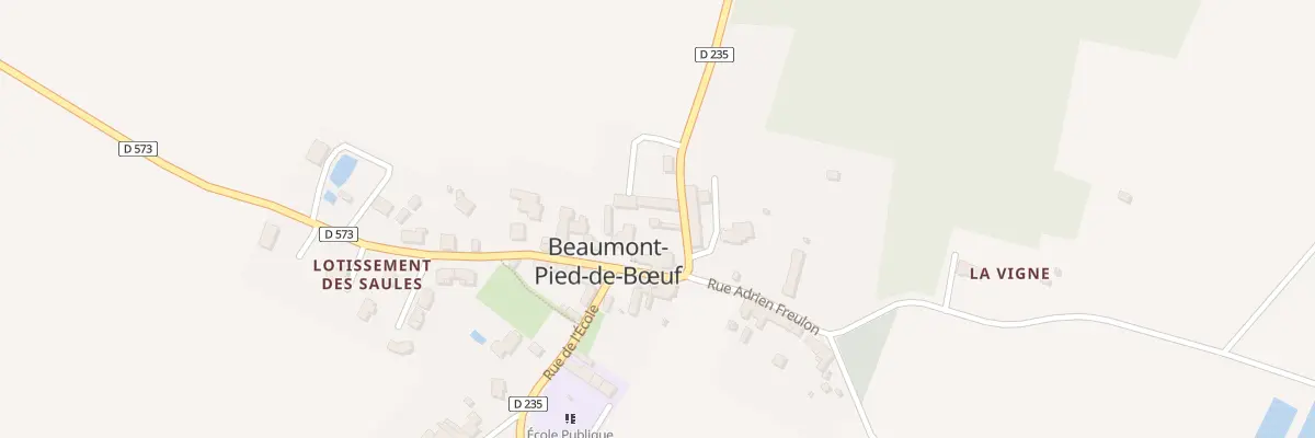Plan du 2 Rue Gougeon de Lucé à Beaumont-Pied-de-Bœuf