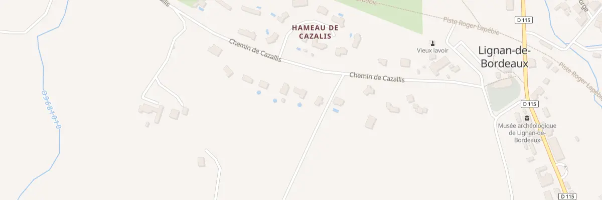 Plan du 20 Che de Cazallis à Lignan-de-Bordeaux