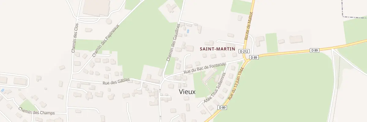 Plan du 14 Rue du Bac de Fontenay à Vieux