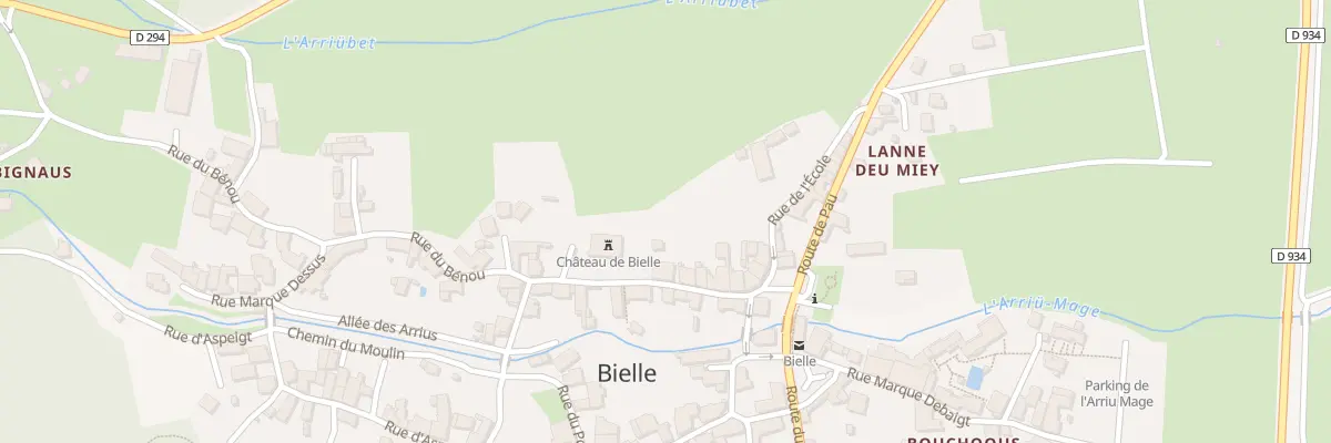 Plan du 14 Rue du Bénou à Bielle