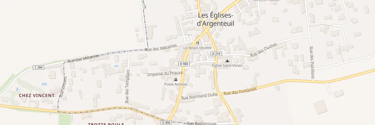 Plan du 1 Rue Chamborderie aux Églises-d’Argenteuil