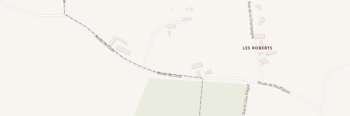 Plan du 10 Rte de Rouffignac à Coux