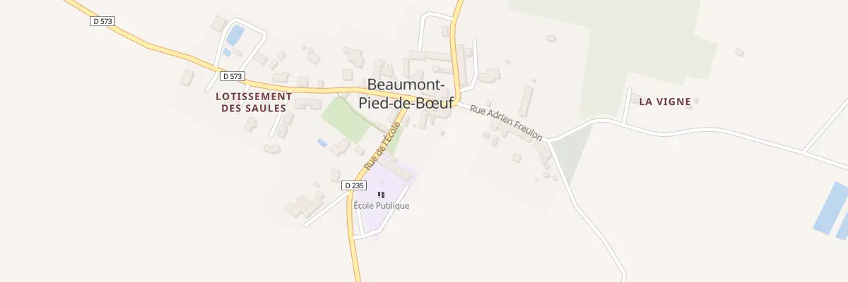 Plan du 2 Rue Adrien Freulon à Beaumont-Pied-de-Bœuf