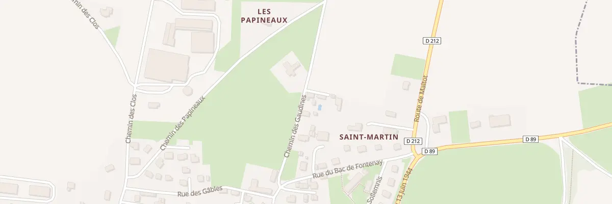 Plan du 4 Che des Gaudins à Vieux