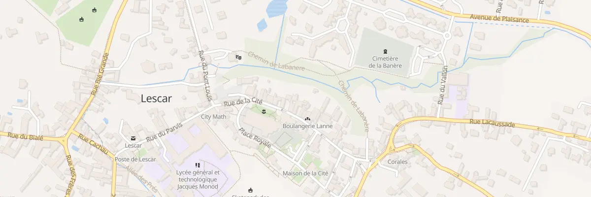 Plan du 20 Rue de la Cité à Lescar