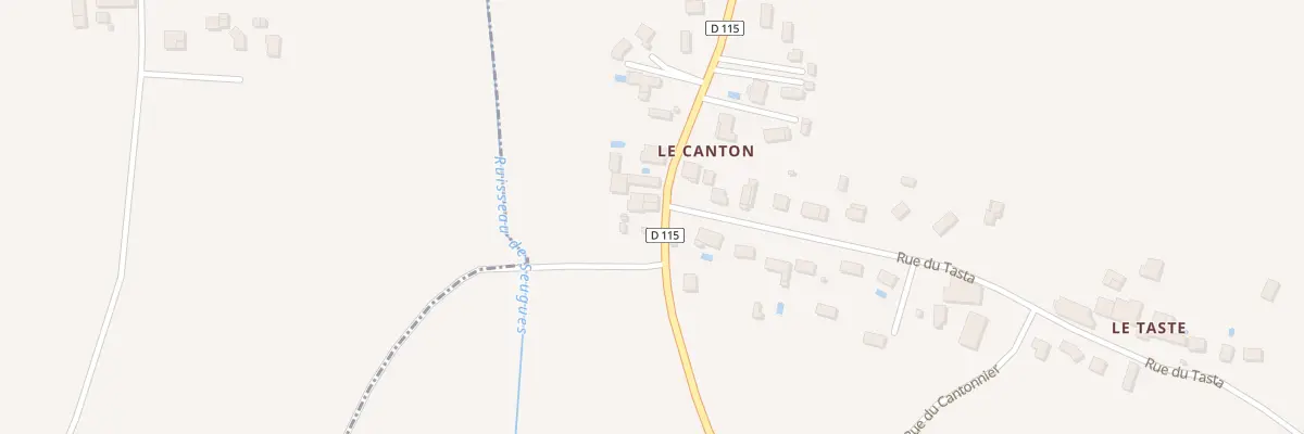 Plan du 22 Le Canton Nord à Cubnezais