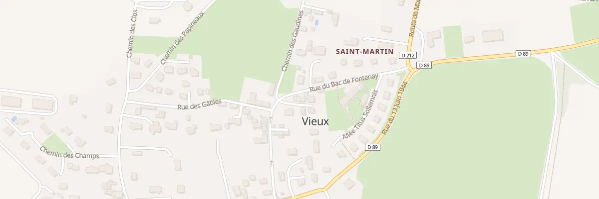 Plan du 11 Rue du Bac de Fontenay à Vieux