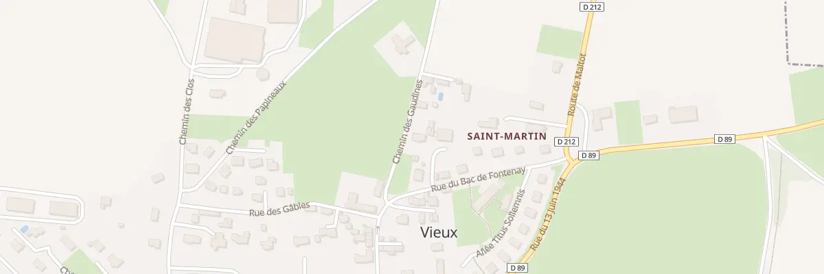 Plan du 2B Che des Gaudins à Vieux