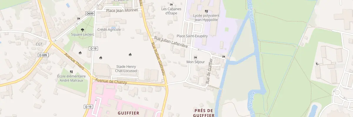 Plan du 8 Rue Julien Laferrière à Jonzac