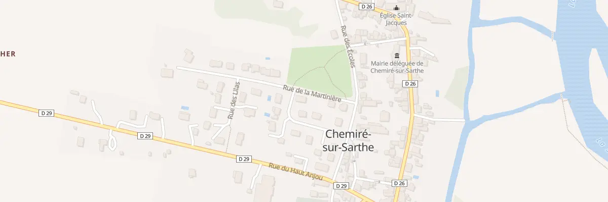 Plan du 3 Rue de la Martinière à Morannes sur Sarthe-Daumeray