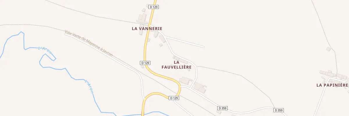Plan du 1 La Fauvelliere à La Chapelle-au-Riboul