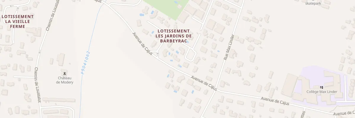 Plan du 18 Av de Cajus à Saint-Loubès