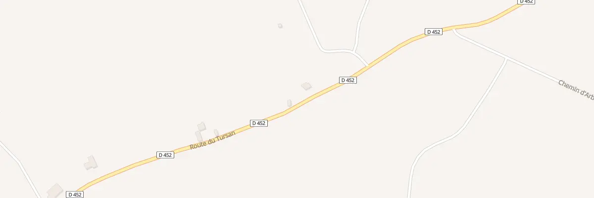 Plan du 1279 Rte du Tursan à Philondenx