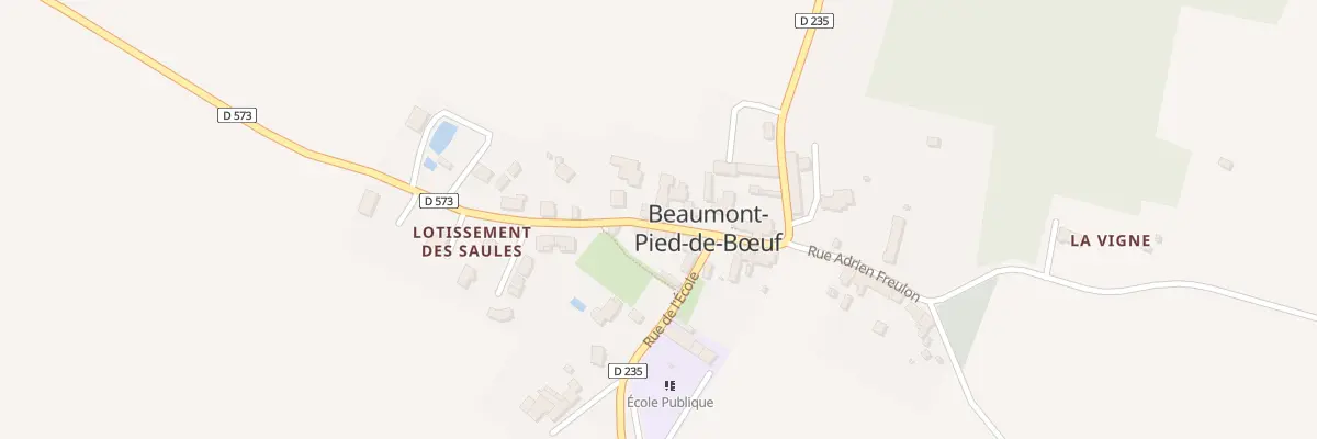 Plan du 1 Pl du Lavoir à Beaumont-Pied-de-Bœuf