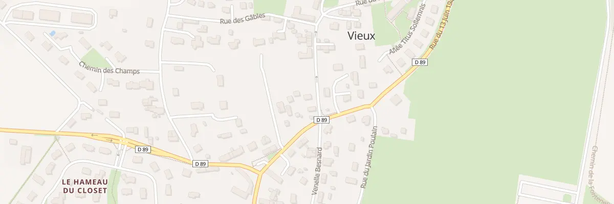 Plan du 3 Rue Saint-Martin à Vieux