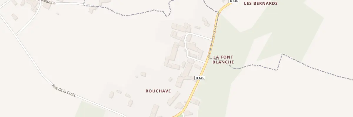 Plan du 1 Rue de la Font Blanche à Échebrune