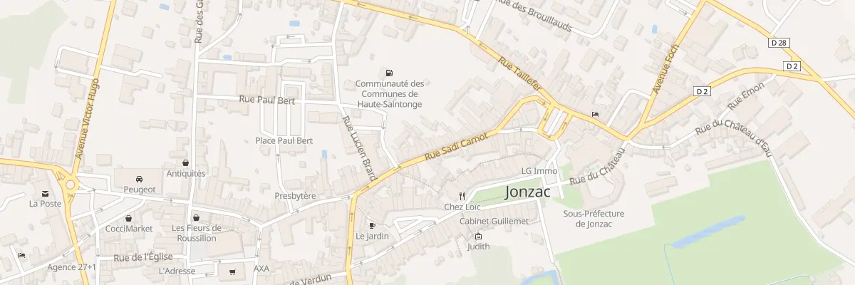 Plan du 49 Rue Sadi Carnot à Jonzac