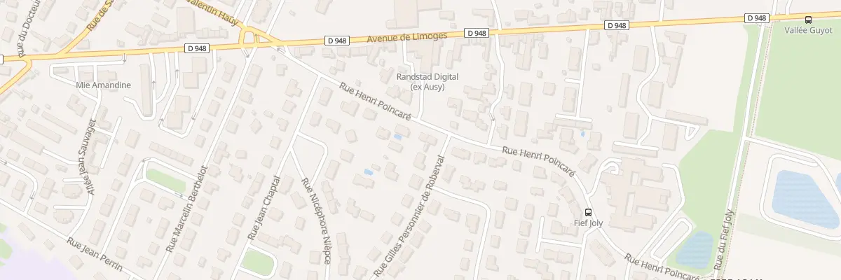 Plan du 18 Rue Henri Poincaré à Niort
