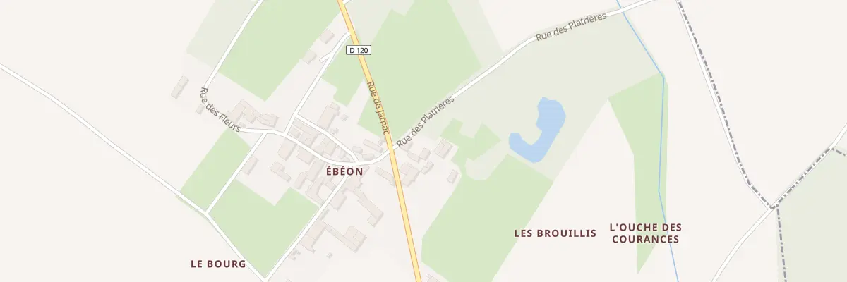 Plan du 1 Rue des Platrieres à Authon-Ébéon